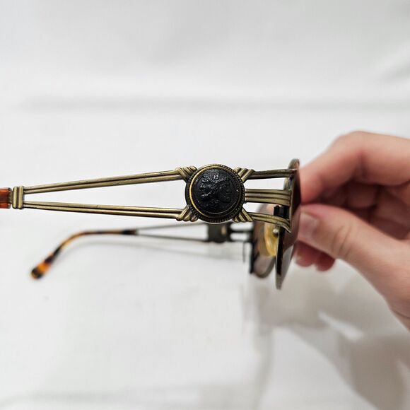 Vintage Fendi Tortoise Shell Rounded Sunglasses FS 149 Unisex Brown Frame Shades - Picture 9 of 15